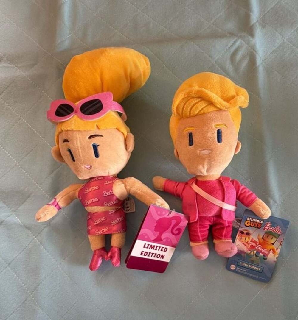 Mattel Stumble Guys Barbie Plush Buddies Size 8" inches.  Limited Edition
